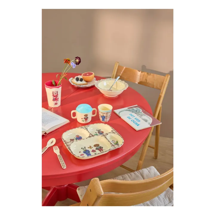 Set vaisselle en mélamine - Rice x Nathalie Lété | Bleu- Image produit n°2