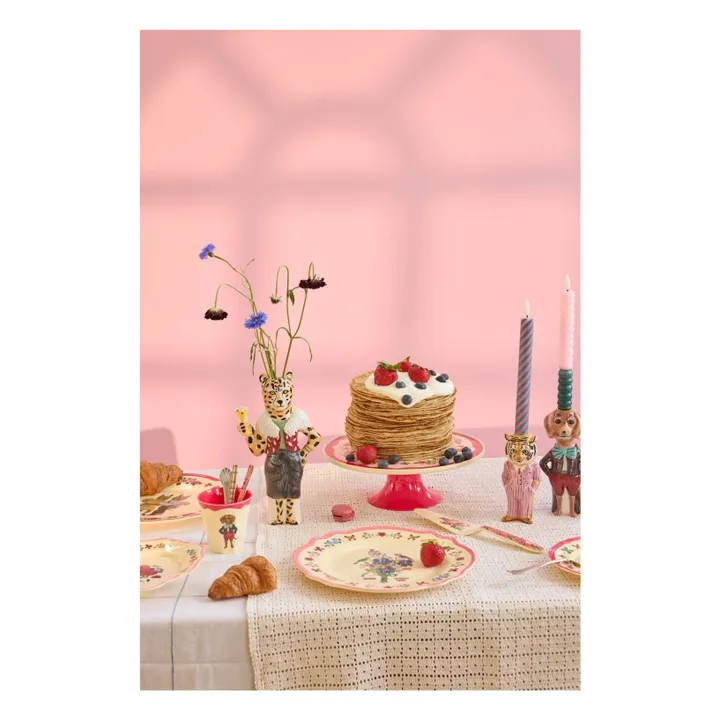 Plat à gâteau en mélamine - Rice x Nathalie Lété | Rose- Image produit n°2