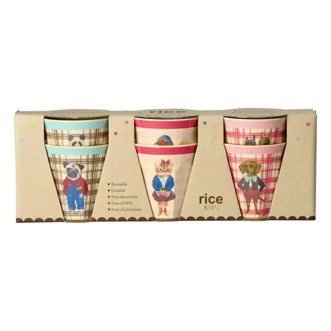 Tumblers - Set of 6 - Rice x Nathalie Lété