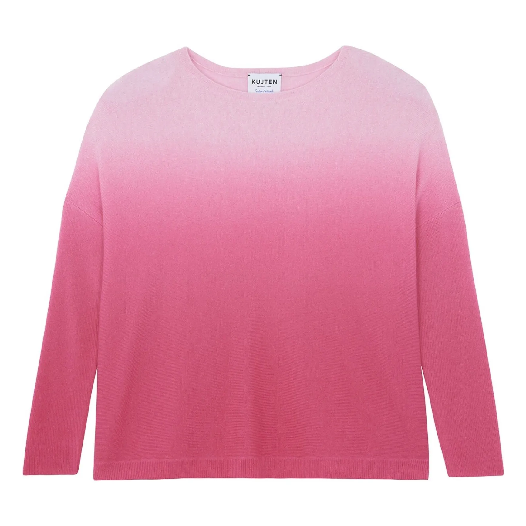 Kujten Candy Pink Jessy Dye Cashmere Sweater