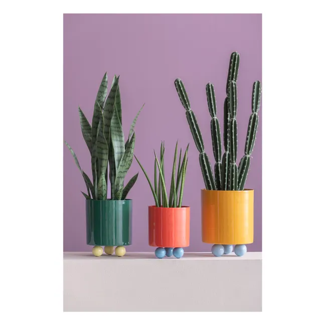 Double Funky planter | Green