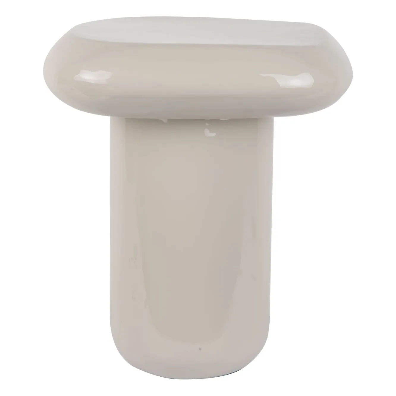 Present Time Grey Roca Side Table