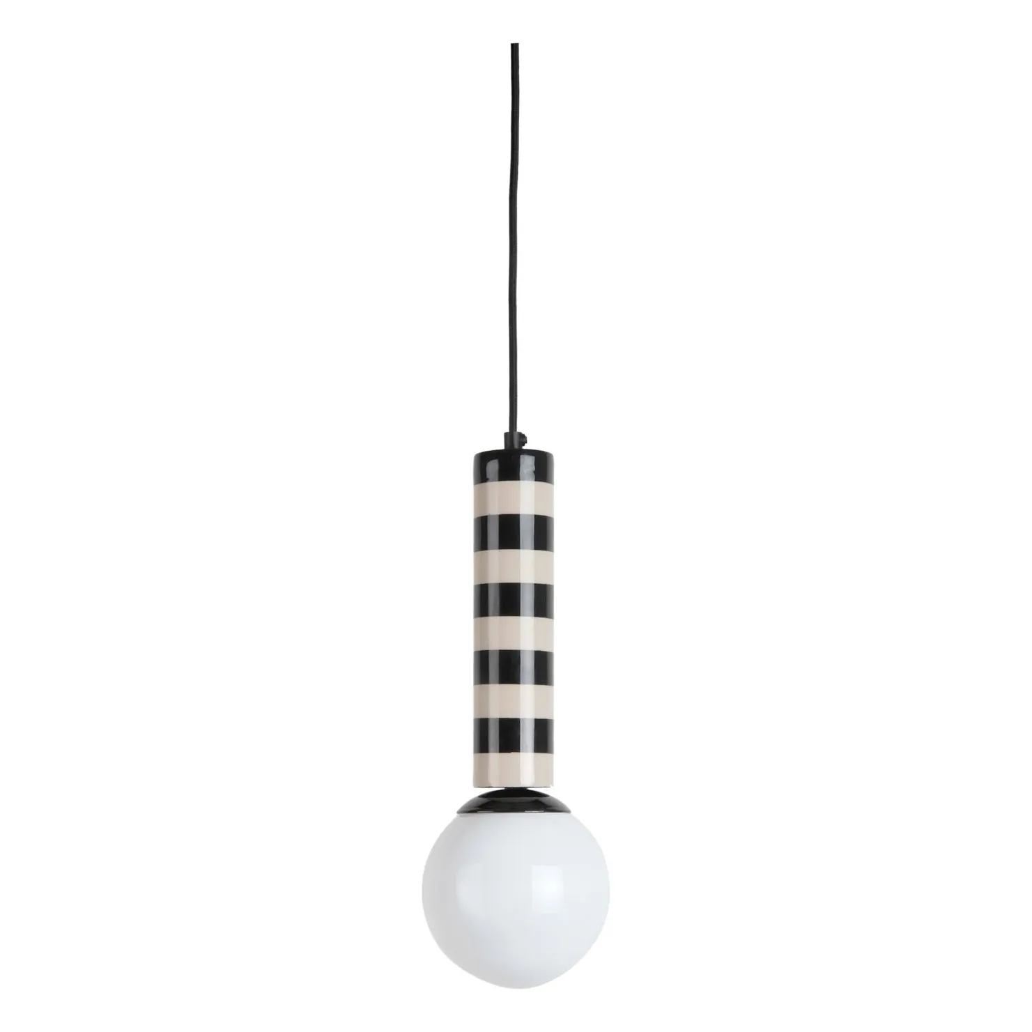 Present Time Midnight Blue Rayado Hanging Lamp