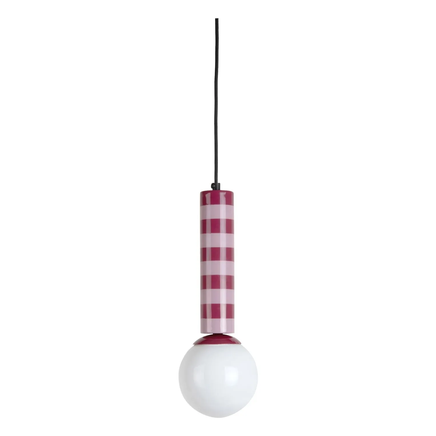 Present Time Lavender Rayado Hanging Lamp