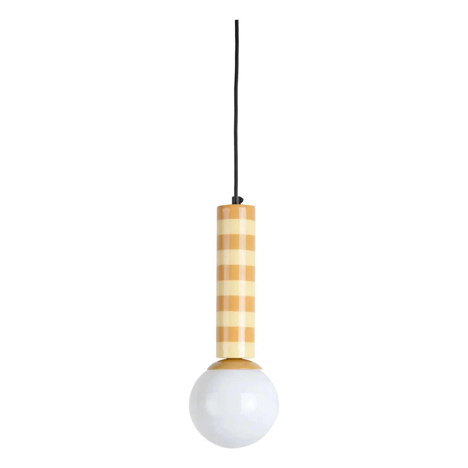Present Time Yellow Rayado Hanging Lamp