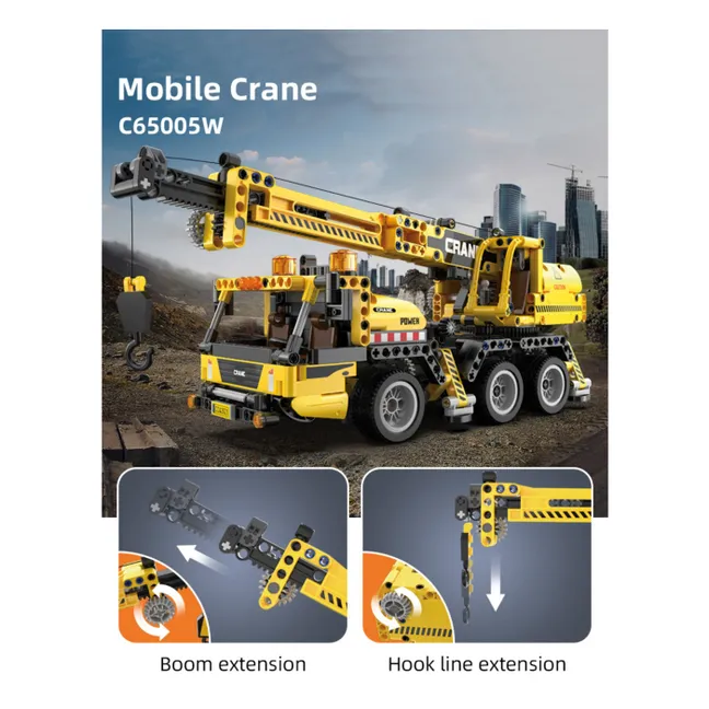 Crane construction kit - 658 parts