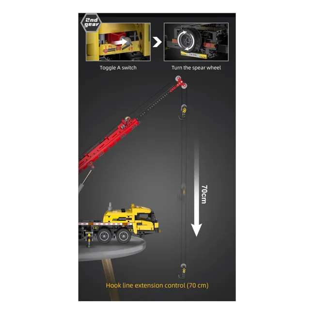 Construction kit Multi-purpose crane truck - 1,831 parts