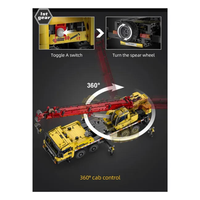 Kit de construction Camion grue multifonction - 1 831 pièces