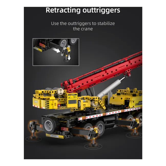 Construction kit Multi-purpose crane truck - 1,831 parts