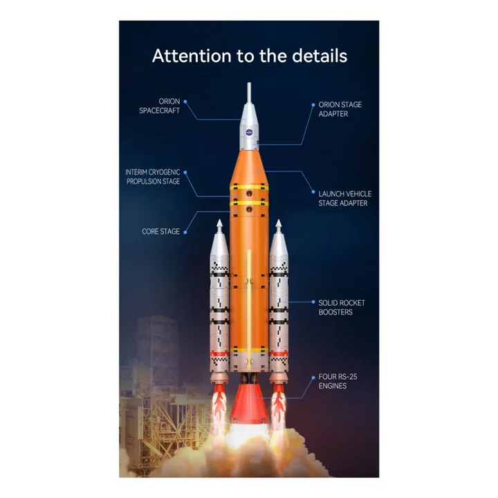 Kit de construction - NASA  Fusée Artemis SLS - 659 pièces- Image produit n°2