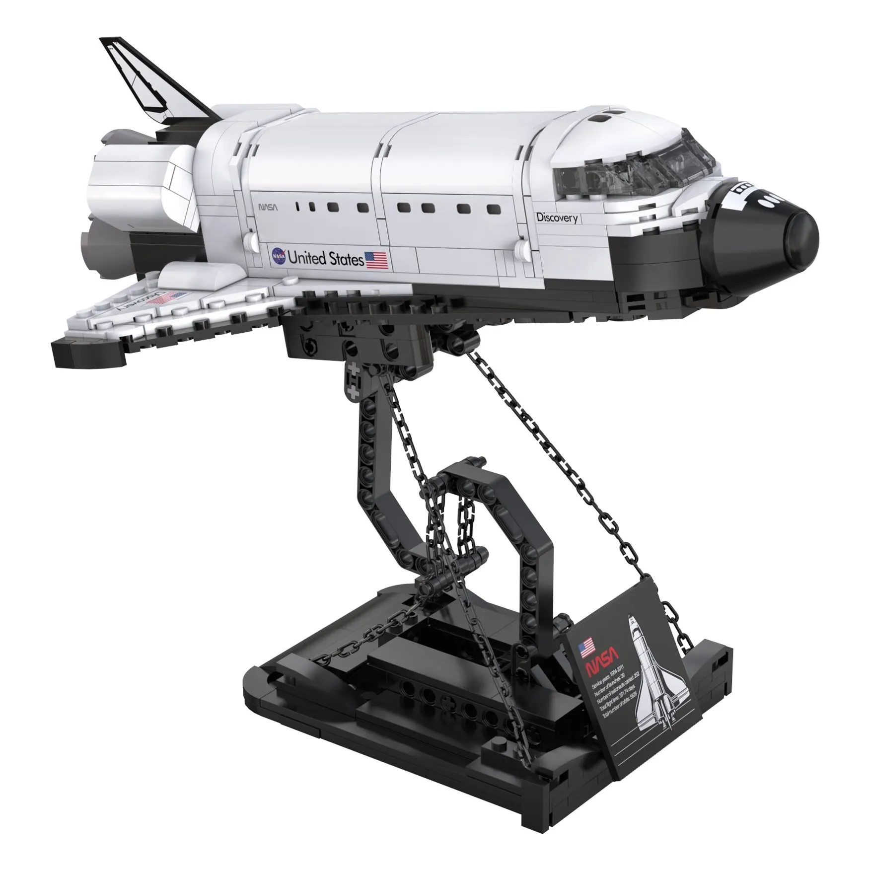 Cada Multicoloured Construction Kit - Nasa Space Shuttle Discovery - 475 Pieces