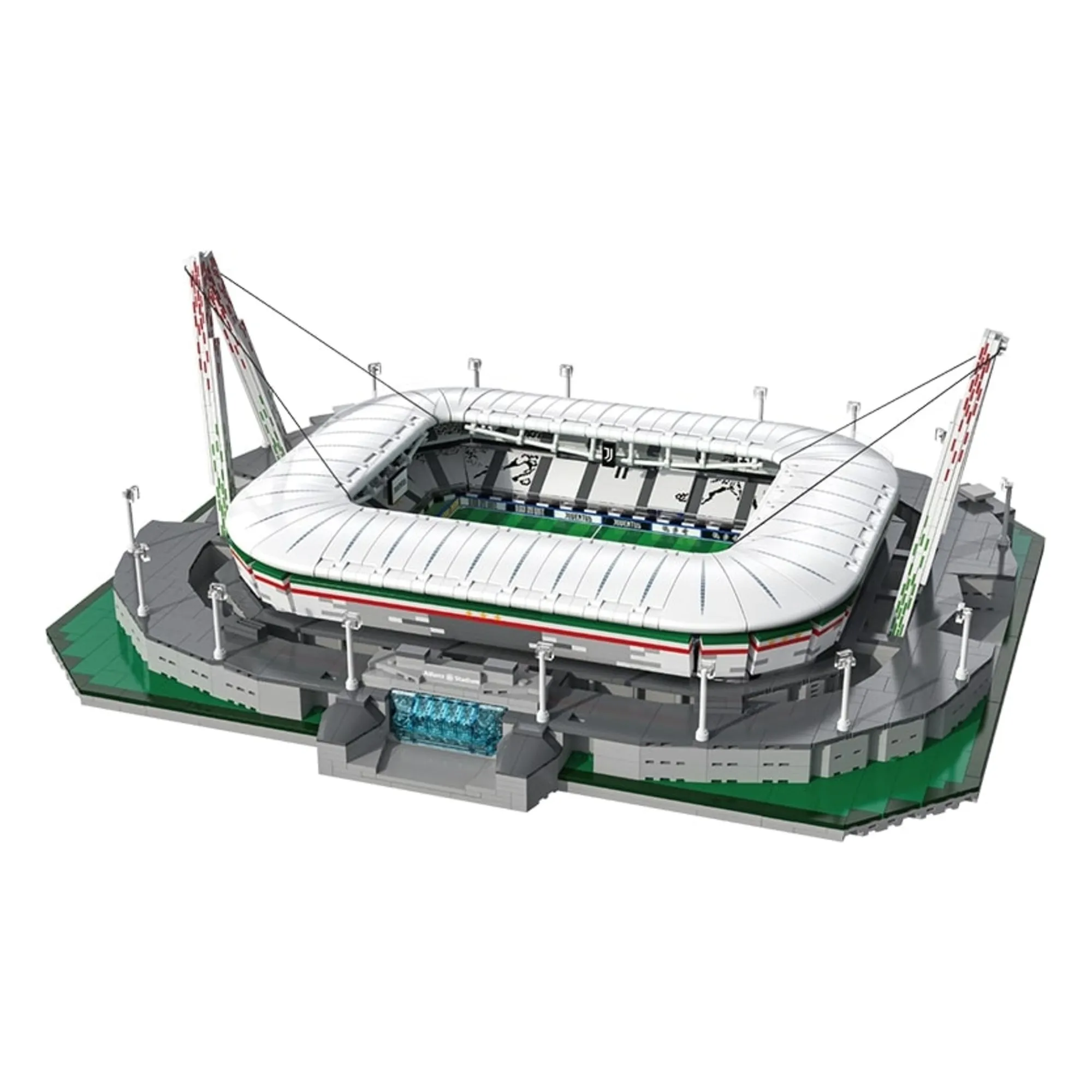 Cada Multicoloured Building Kit - Allianz Stadium Turin - 3,638 Pieces