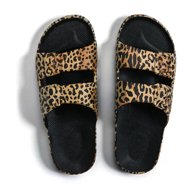 Sandalias de leopardo | Negro