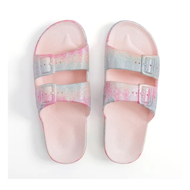 Sandales Lenny Pailletées | Rose pâle