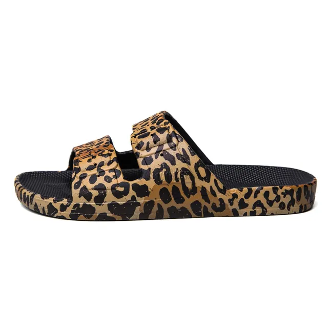 Sandalias de leopardo | Negro