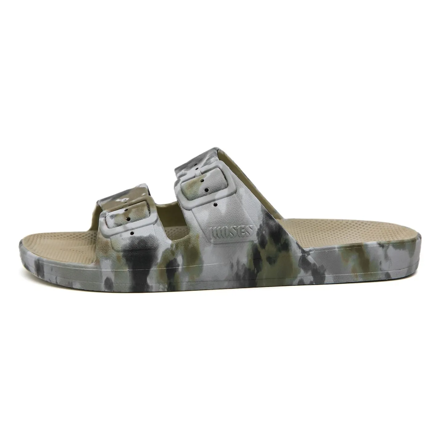 Freedom Moses Khaki Bandhani Sandals
