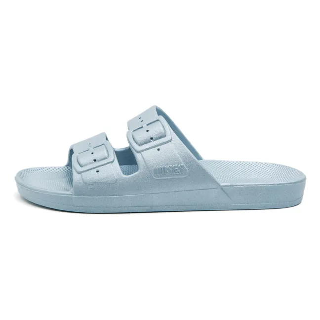 Sandalias de fantasía | azul metálico