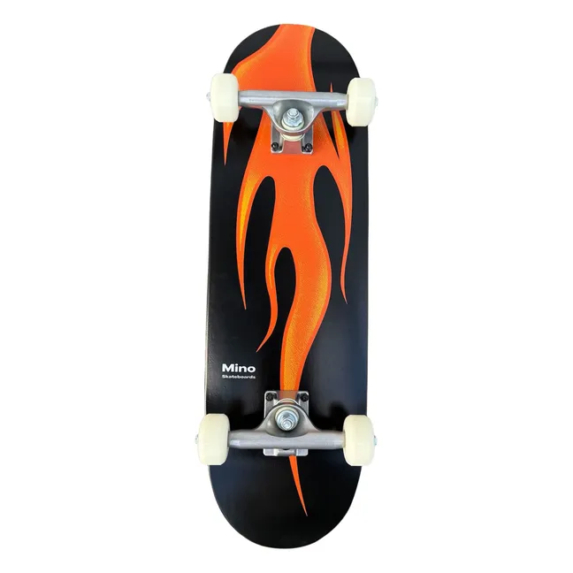 Skateboard Sunny Flame | Nero