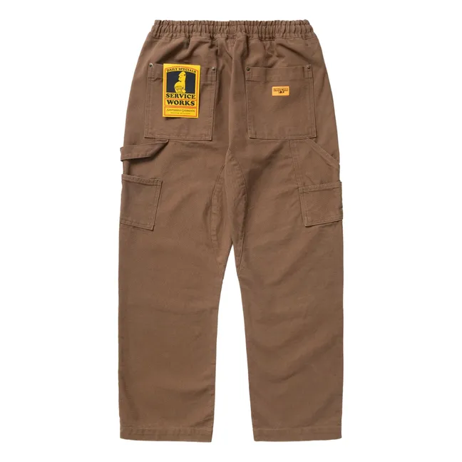 Pantalones de cocinero de algodón orgánico | Camel