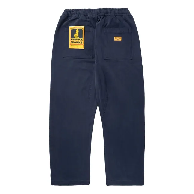 Pantalon Moleskin Chef Pants Coton Bio | Bleu foncé
