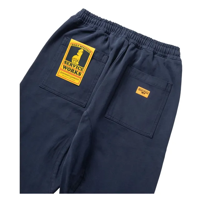 Pantalon Moleskin Chef Pants Coton Bio | Bleu foncé
