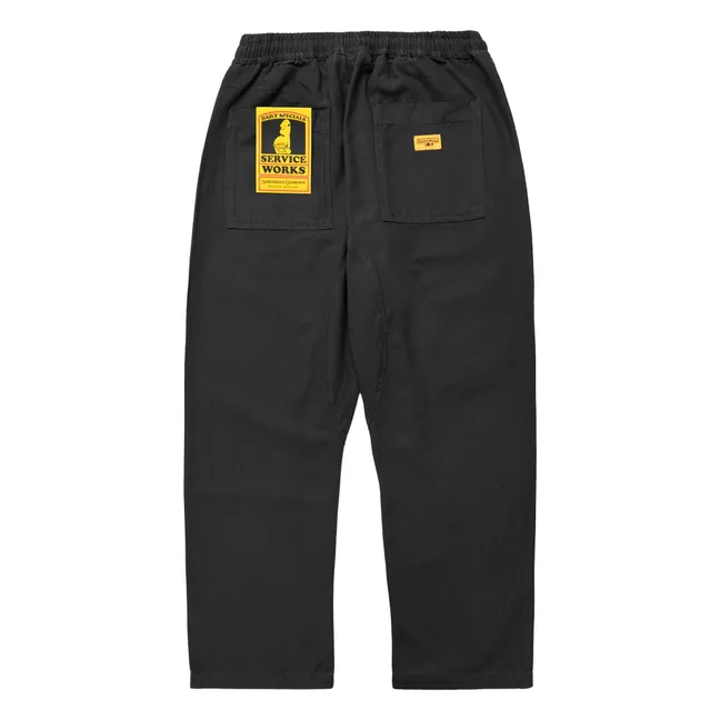 Pantalon Corduroy Chef Pants Coton Bio | Noir foncé