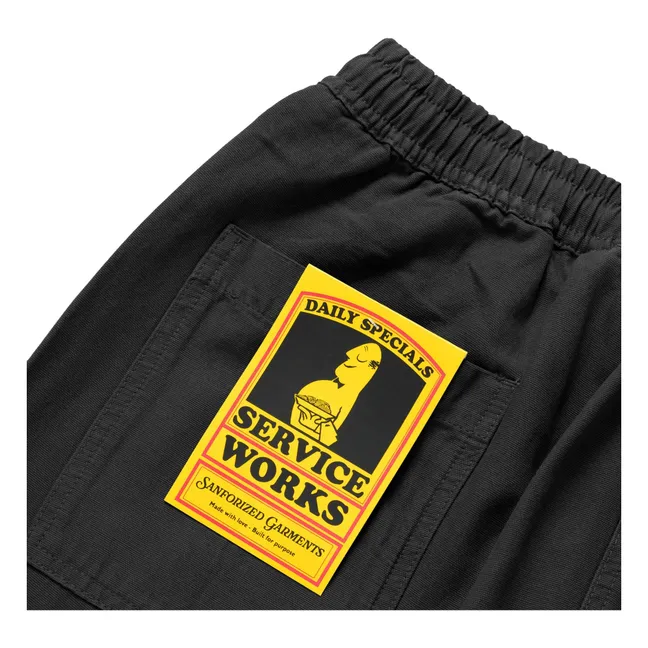 Pantalon Corduroy Chef Pants Coton Bio | Noir foncé
