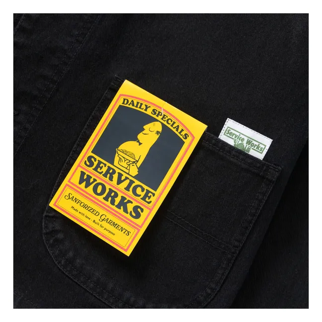 Denim Coverall 2.0 Organic Cotton Jacket | Noir foncé