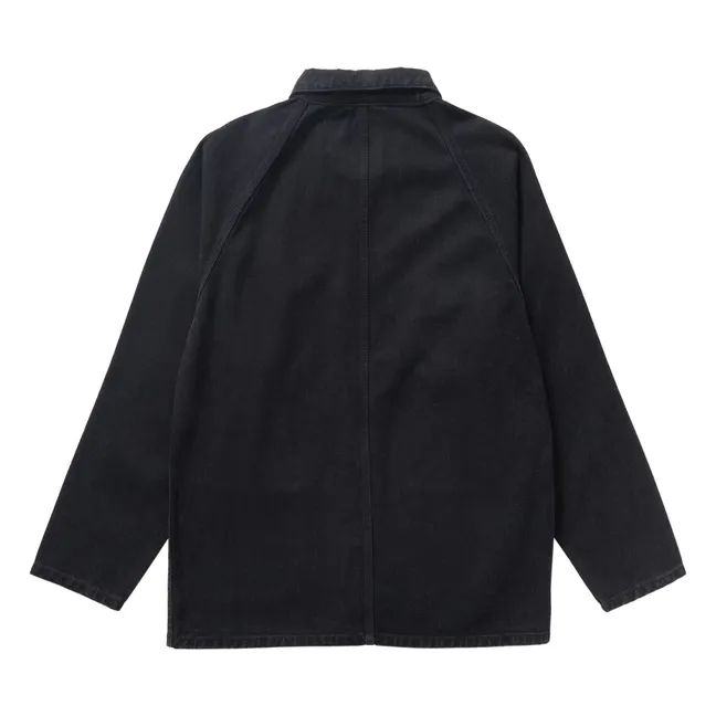 Denim Coverall 2.0 Organic Cotton Jacket | Noir foncé