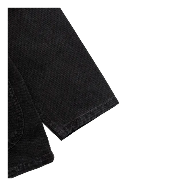Veste Denim Coverall 2.0 Coton Bio | Noir foncé