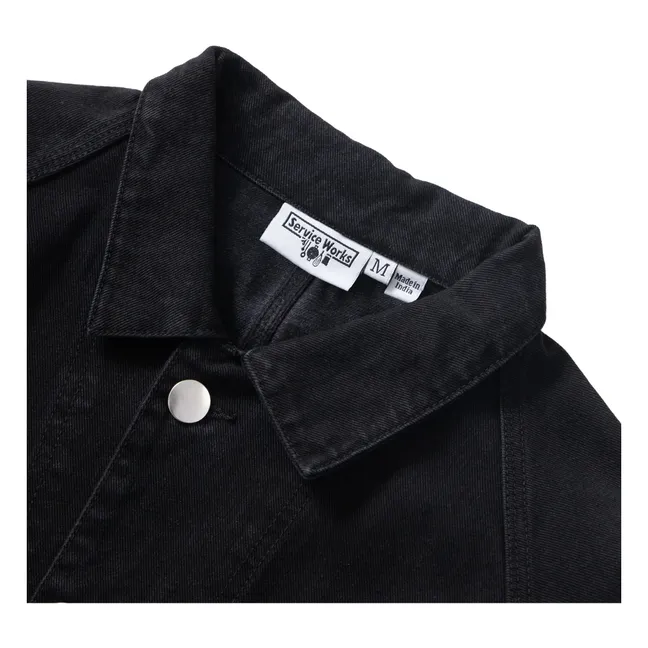Denim Coverall 2.0 Organic Cotton Jacket | Noir foncé