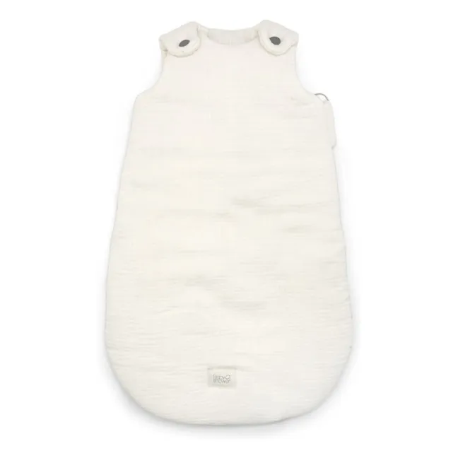 Geburtsschlafsack aus Baumwollgaze | Elfenbeinfarben