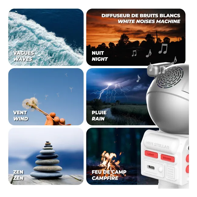 Mini luce notturna musicale Stellar