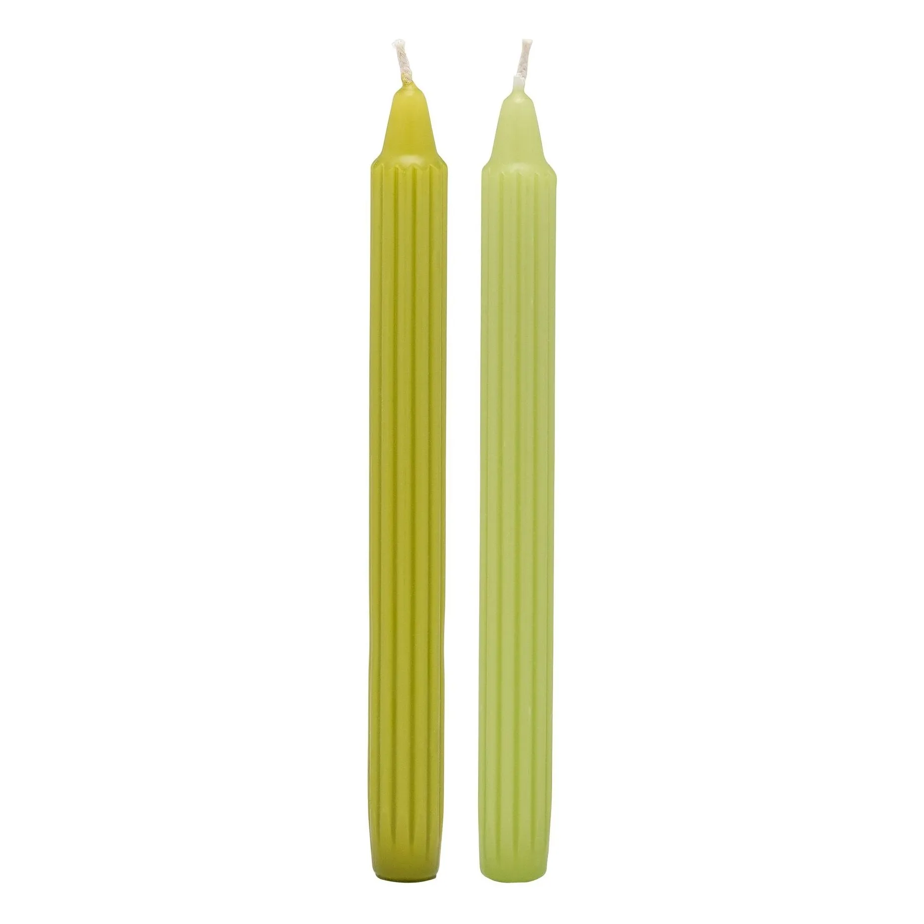 Anna + Nina Olive Green Olive Candles - Set Of 2