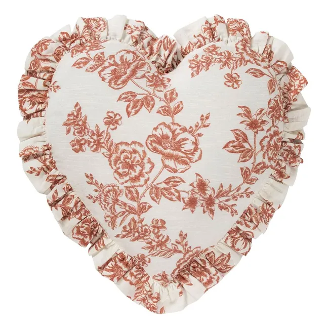 Whimsical heart cushion | Red