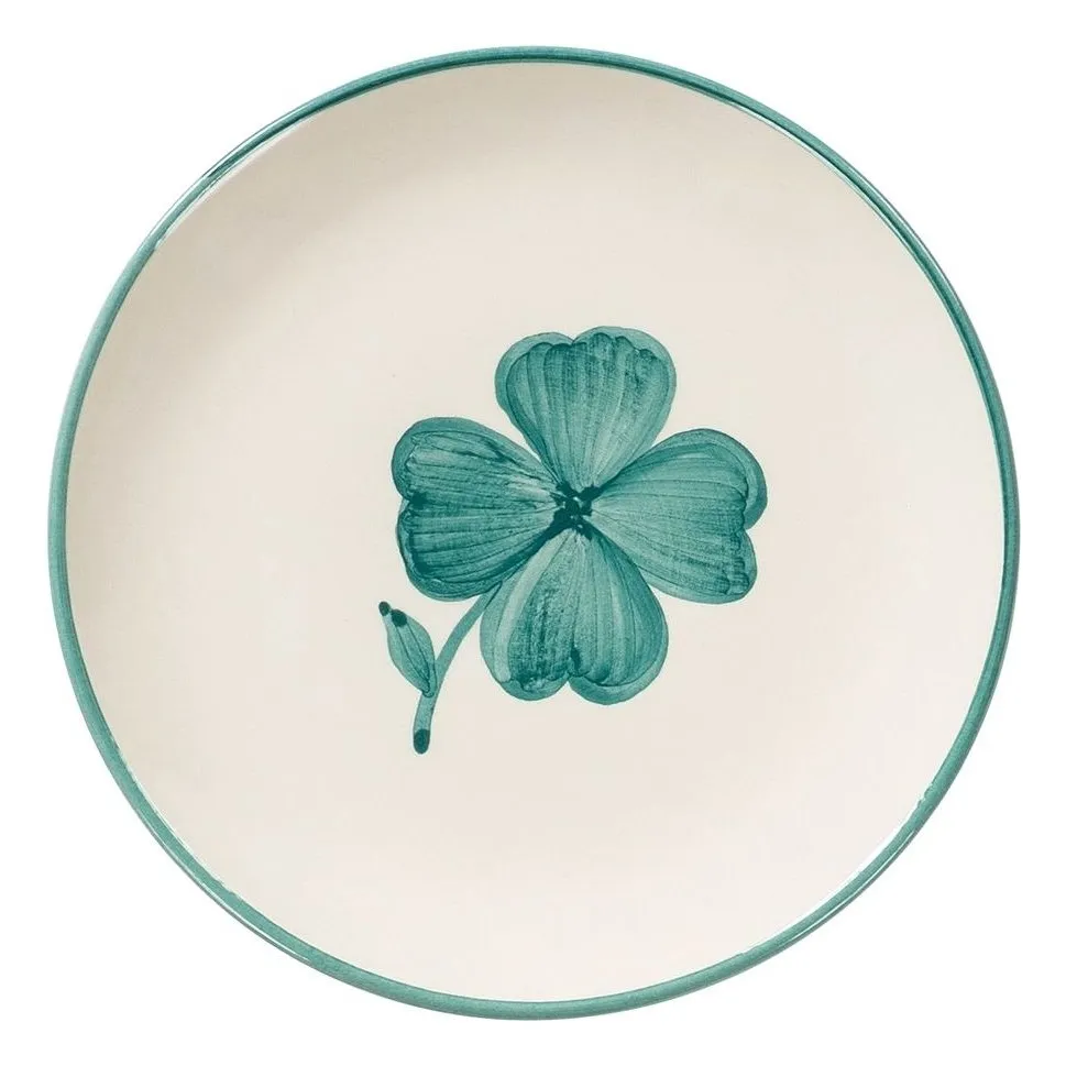 Anna + Nina Green Cloverleaf Tray Shamrock