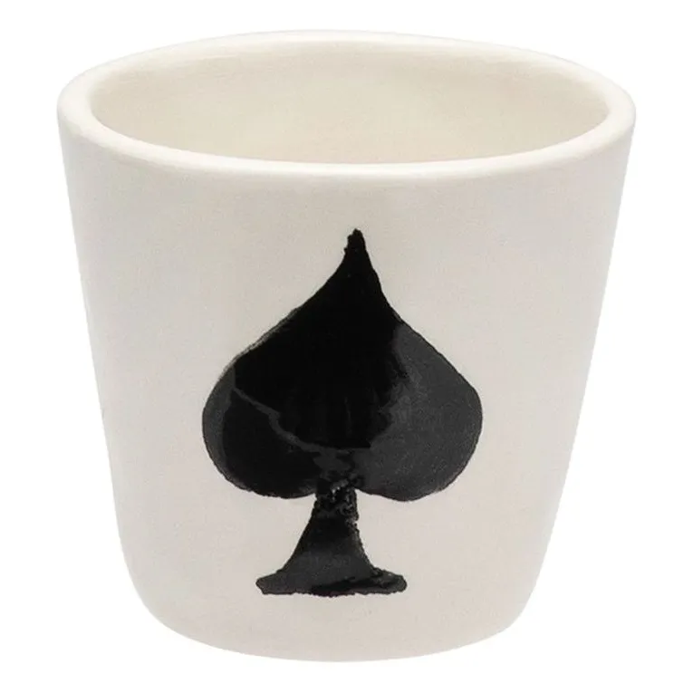 Anna + Nina Black Ace Of Spades Espresso Cup