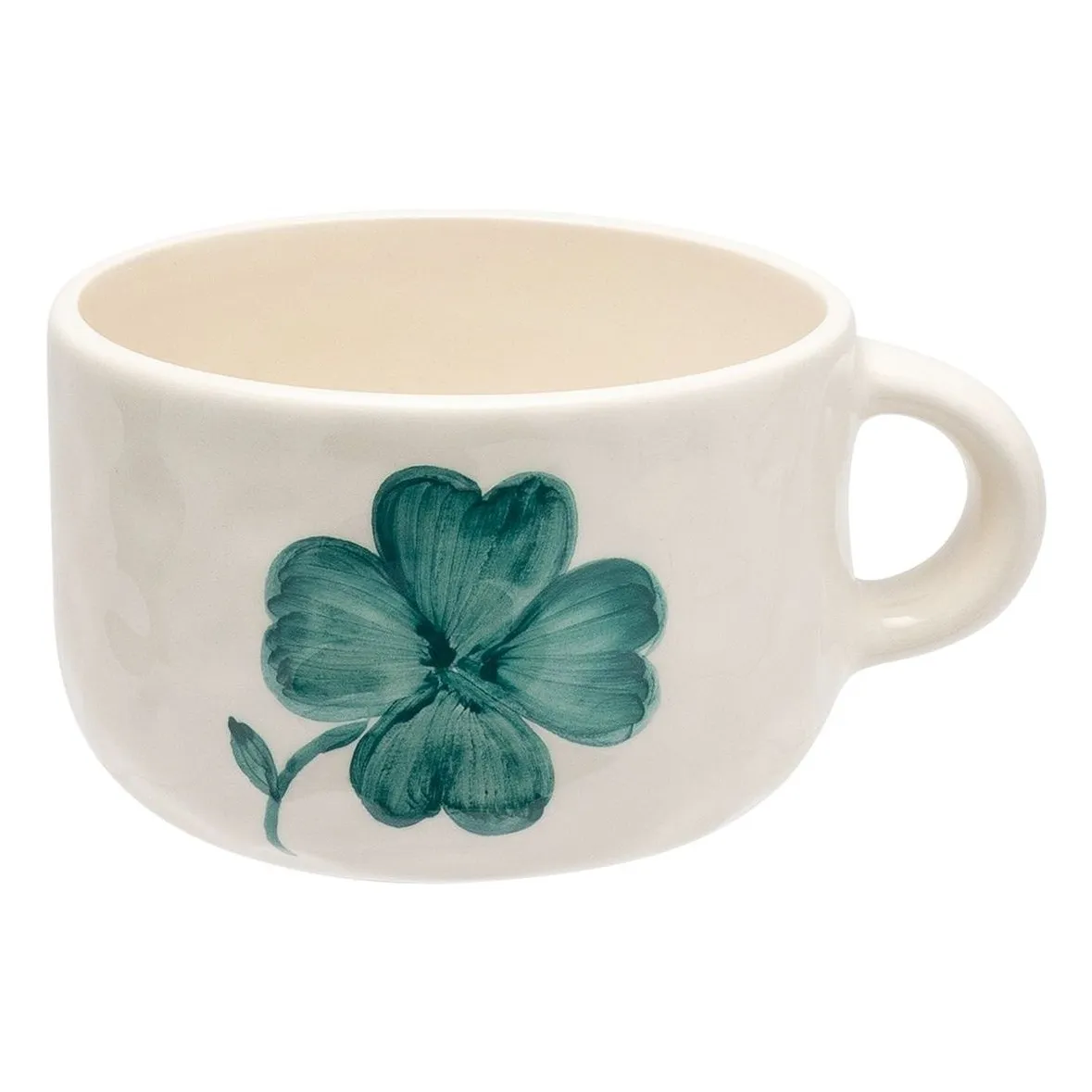 Anna + Nina Green Shamrock Mug