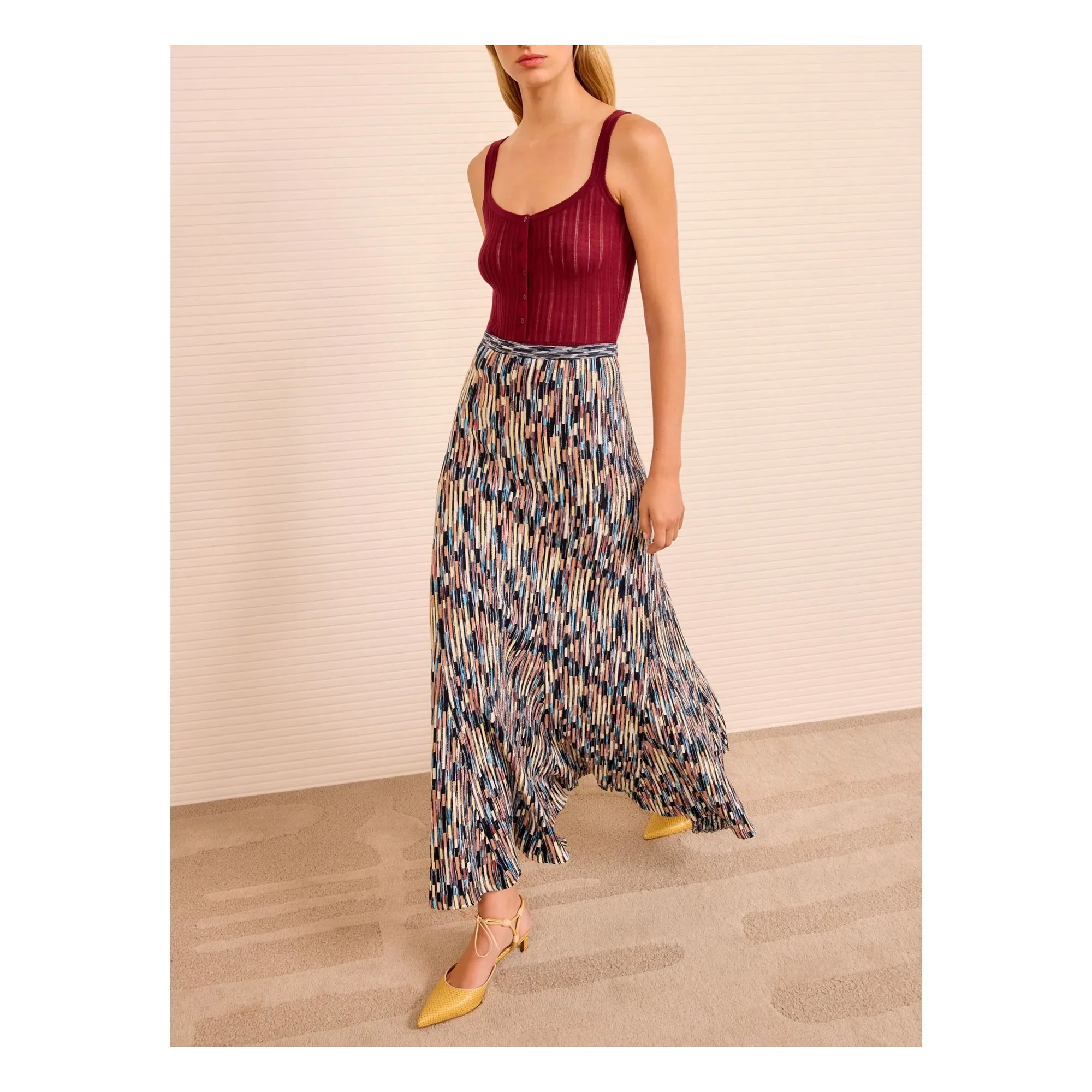 Ulla Johnson Blue Marceline Knit Skirt