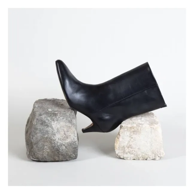 Milya Chiffon boots | Black