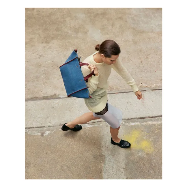 Tote Tasche Léon M Velvet crust | Denim