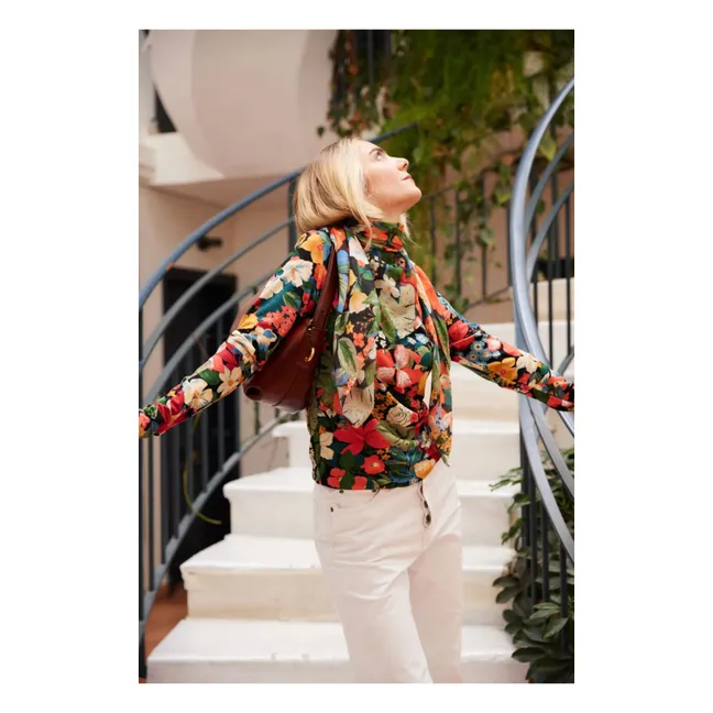 Foulard Alma Berries | Vert