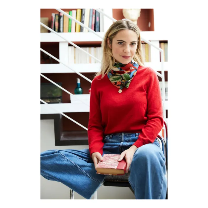 Foulard Alma Berries | Vert- Image produit n°0