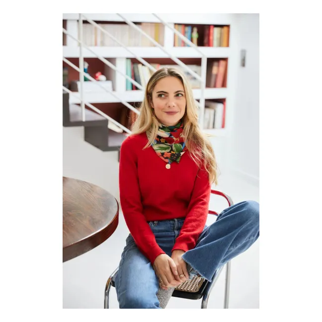 Foulard Alma Berries | Vert