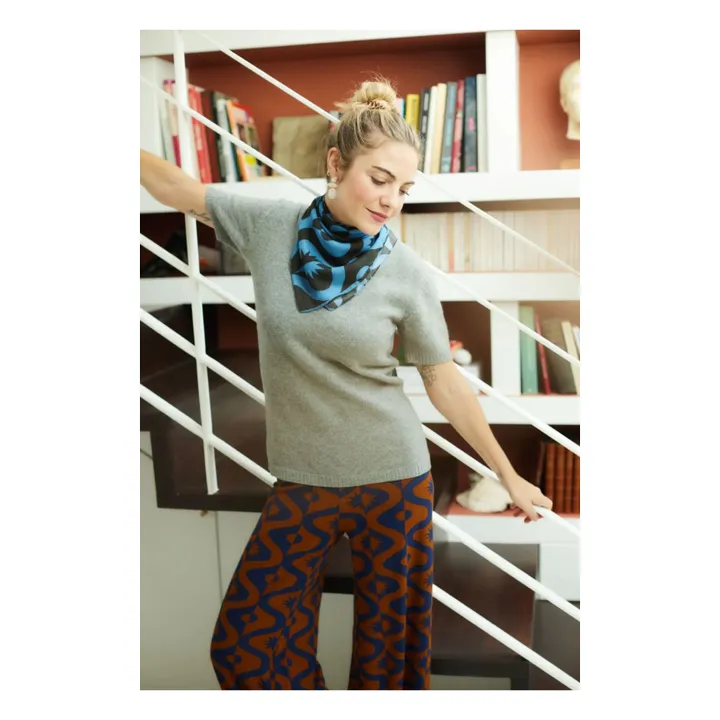 Foulard Alma Full Moon | Bleu- Image produit n°2