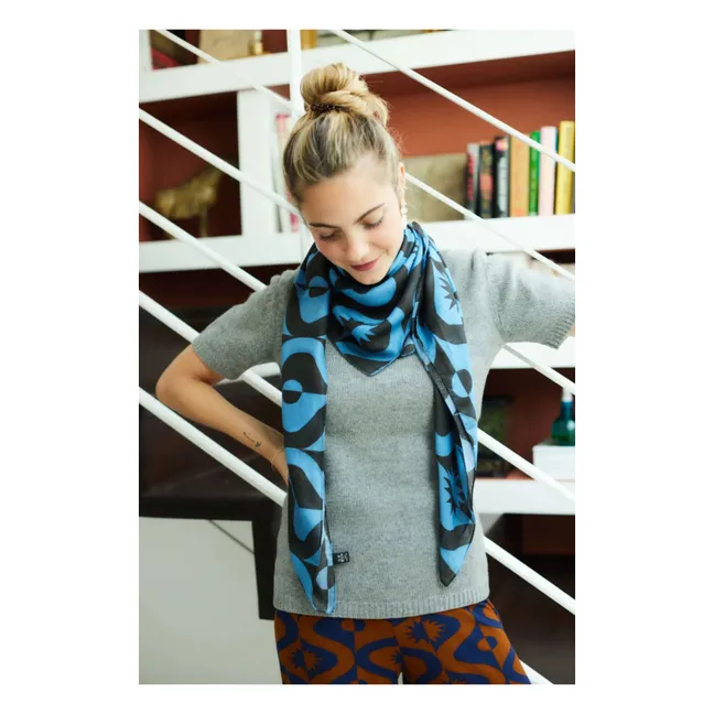 Foulard Alma Full Moon | Bleu