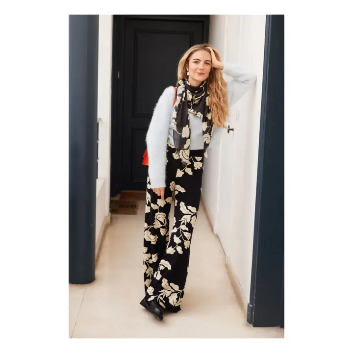 Foulard Alma Tokyo | Noir- Image produit n°1