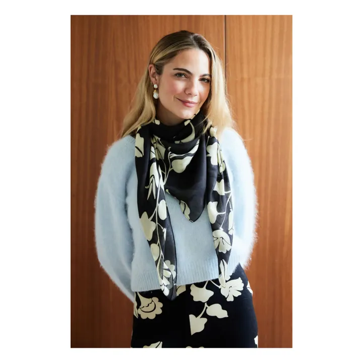 Foulard Alma Tokyo | Noir- Image produit n°0