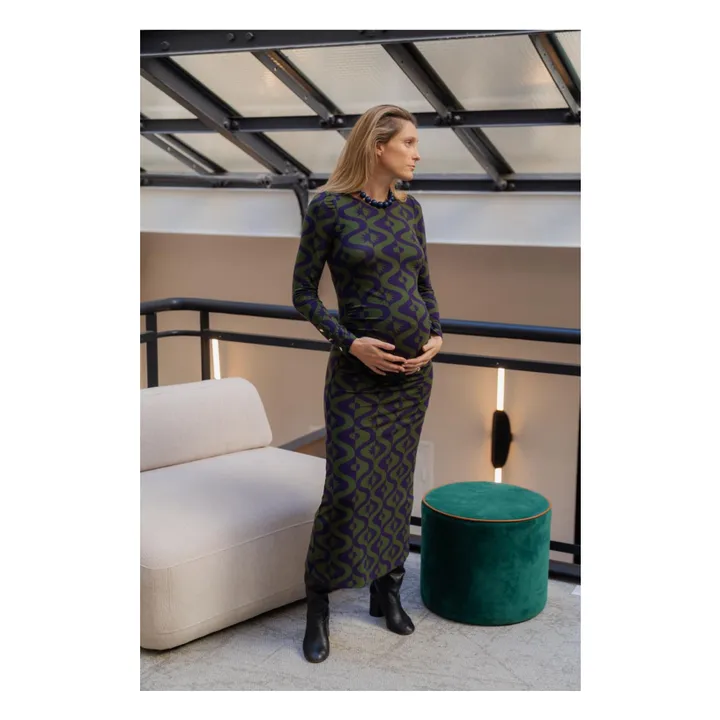 Robe de Grossesse Thelma Full Moon | Violet- Image produit n°3