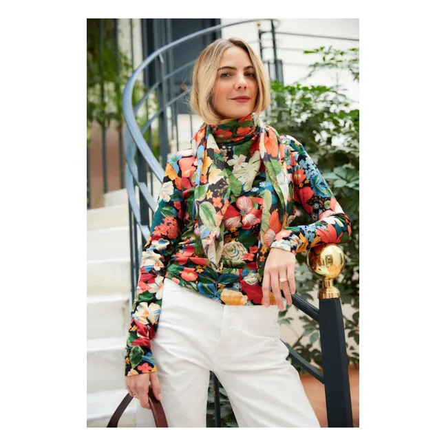 Foulard Alma Berries | Vert